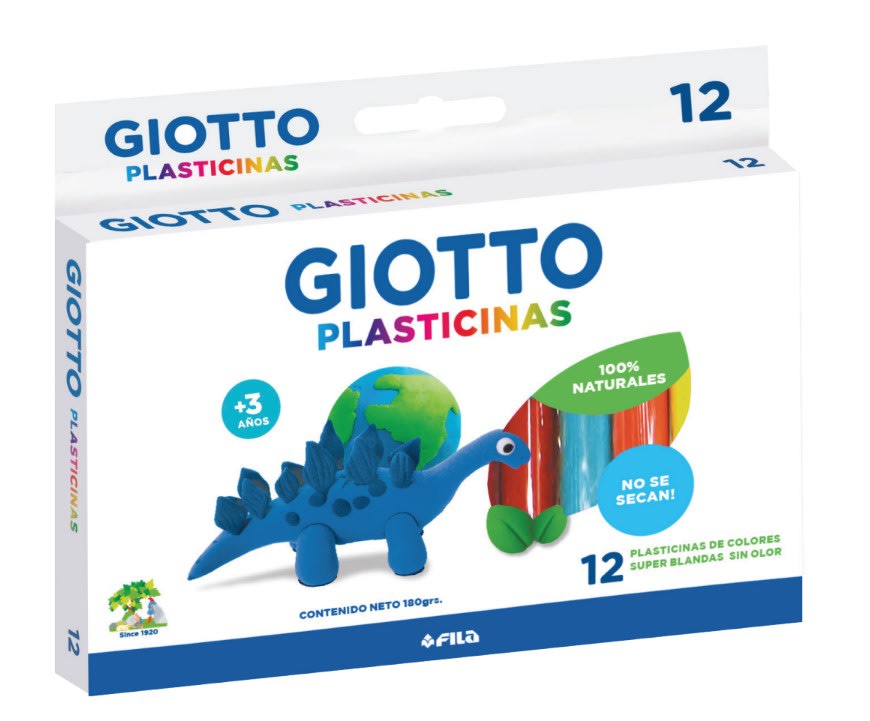 Giotto Plasticinas Naturales 12 Colores
