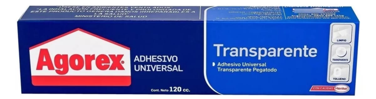 Agorex Transparente Pegamento Adhesivo de Contacto90Cc