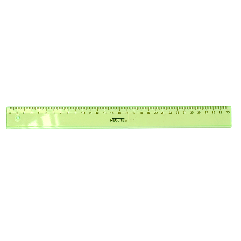 Regla Plástica Biselada Green 30cm
