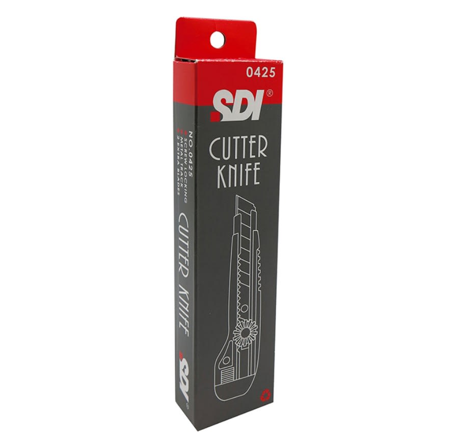 Cuchillo Cartonero 18mm Bloqueo Manual 3 Hojas 0425