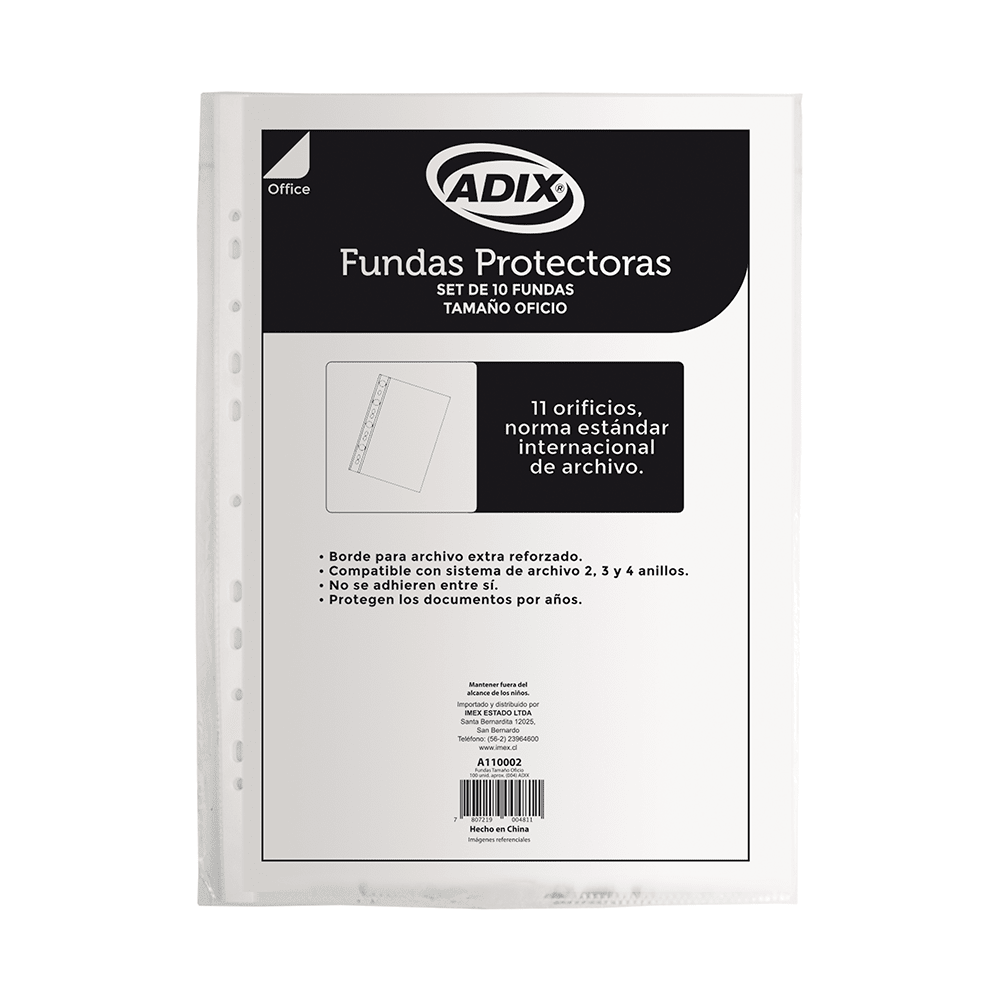 Fundas Plásticas Oficio (10 un)