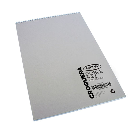 Croquera Doble Faz 1/4 Espiral 37x54cm (50Hjs)