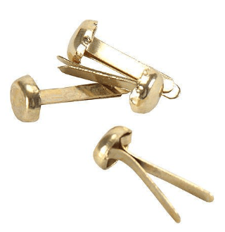 Broches Mariposas Metálicos 25mm 100 unidades