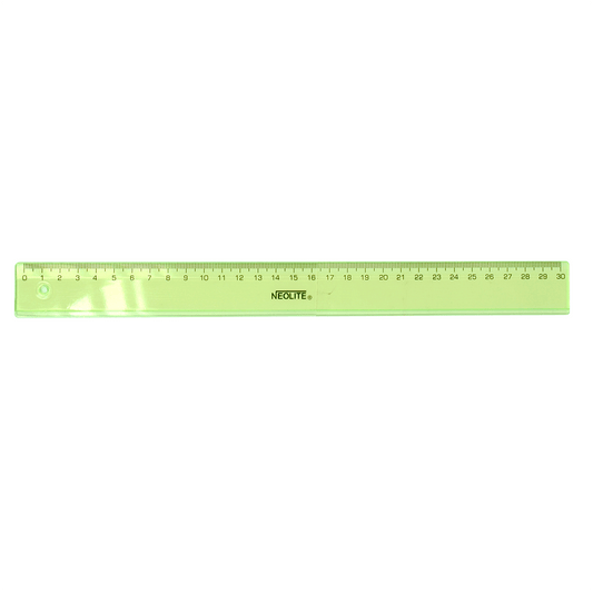 Regla Plástica Biselada Green 30cm