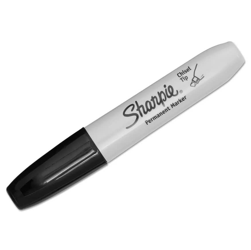 Marcador Sharpie Chisel Punta Biselada Negro