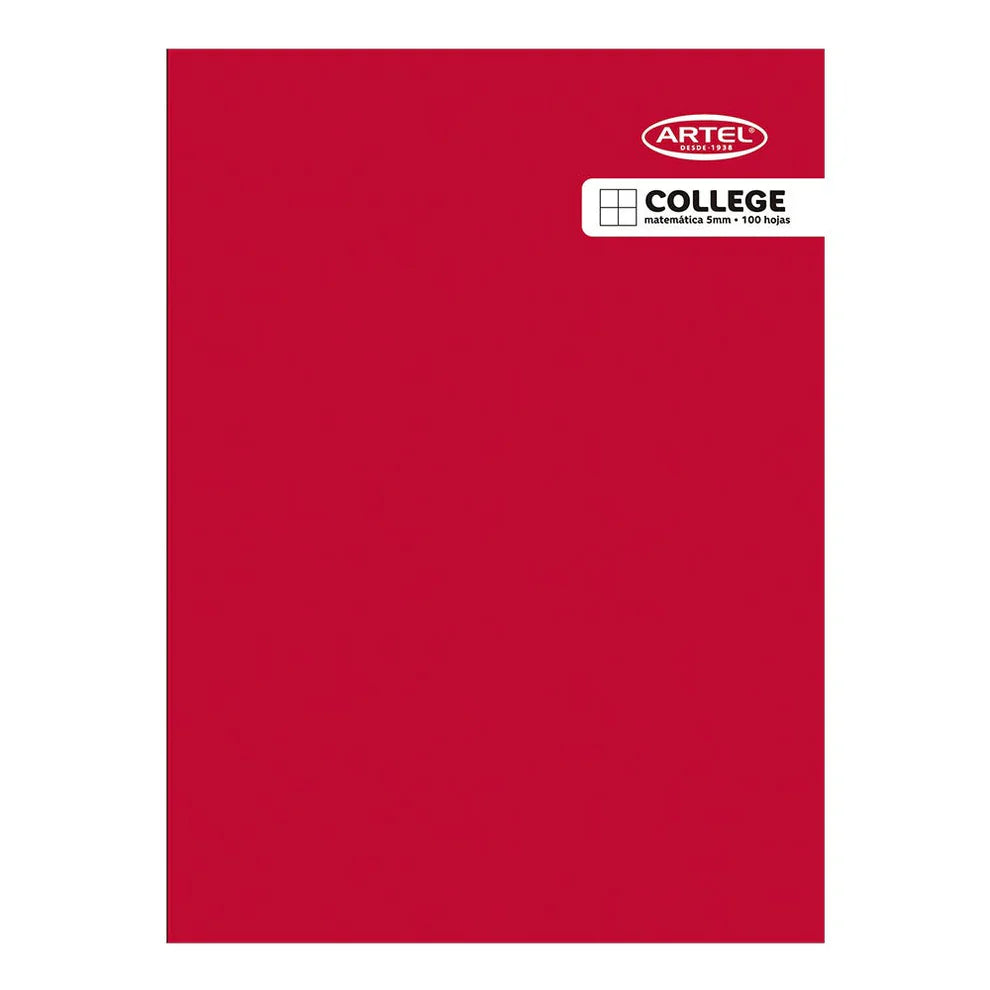 Cuaderno College Matemática 5mm 100 HJS