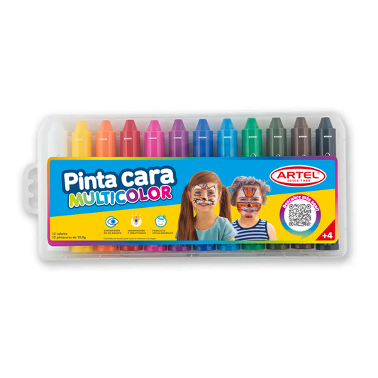 Pinta Cara 12 Colores Multicolor
