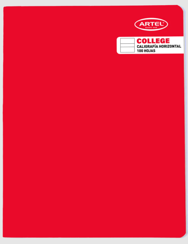 Cuaderno College Caligrafía Horizontal 100 HJS