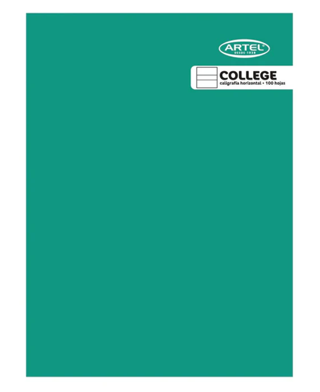 Cuaderno College Caligrafía Horizontal 100 HJS