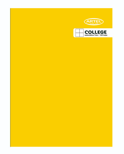 Cuaderno College Matemática 5mm 100 HJS