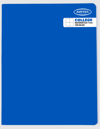 Cuaderno College Matemática 5mm 100 HJS