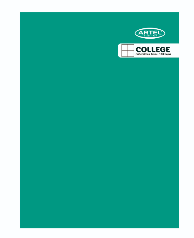 Cuaderno College Matemática 5mm 100 HJS