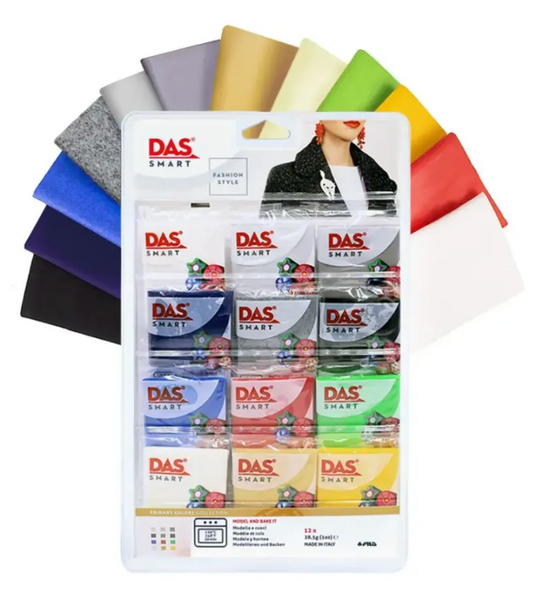 Masa polimérica colores primarios 12 unidades
